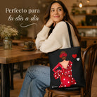 Bolsa tote Málaga flamenca Macarena rojo liso 4