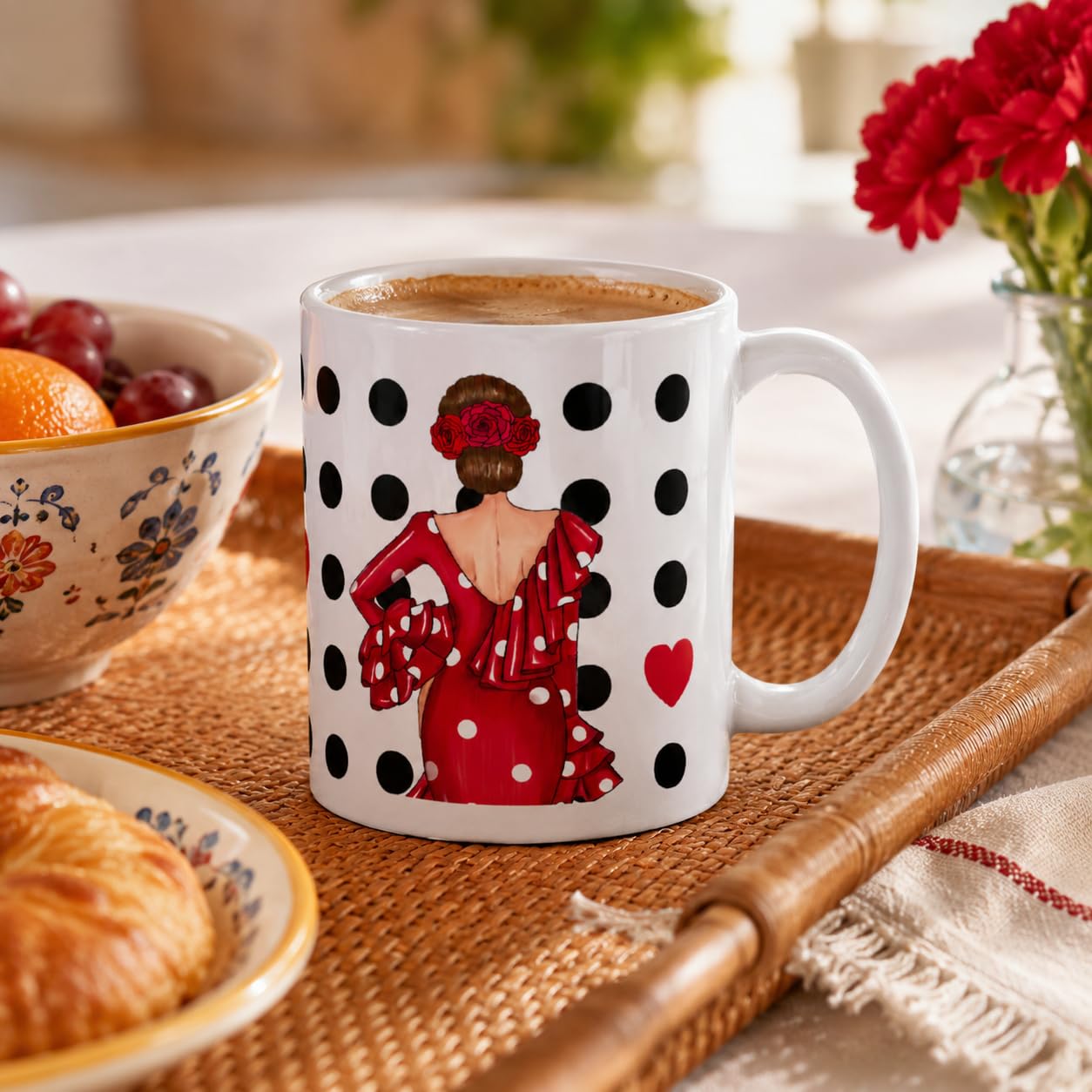 Taza flamenca illustrArte – Macarena – vista 2
