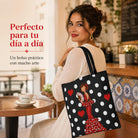 Bolsa tote Málaga flamenca Pepa con lunares 5