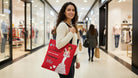 Bolsa tote Málaga flamenca Pepa Feliz rojo con frase 8