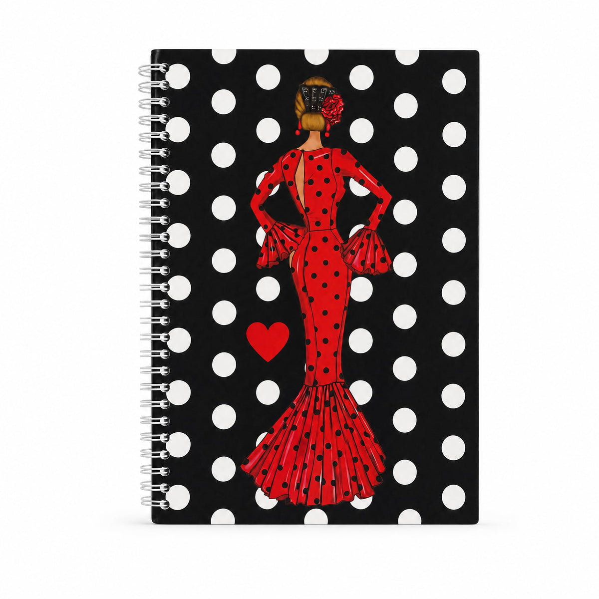 Libreta flamenca illustrArte 17 x 24 cm – diseño María Rojo – MAIN