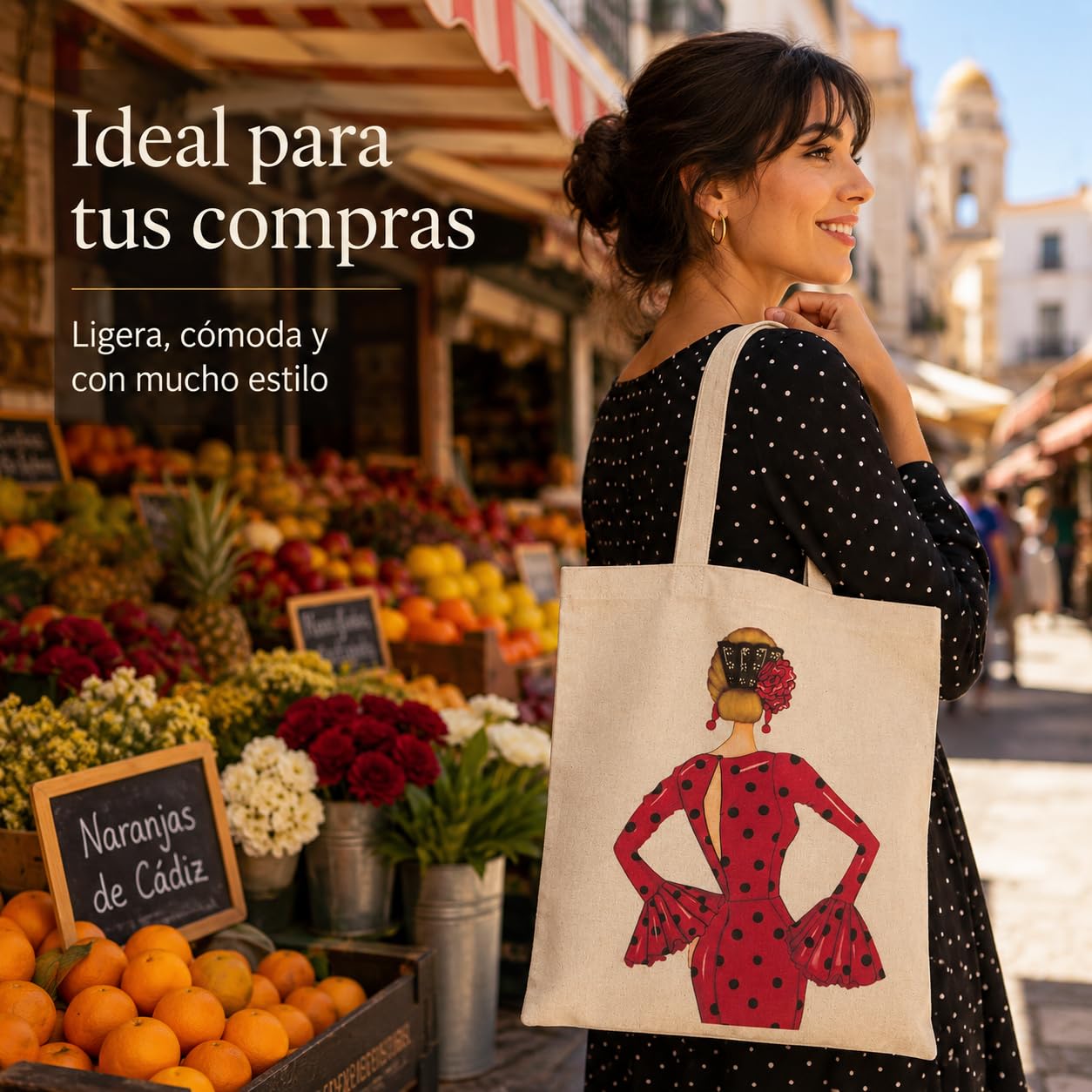 Bolsa tote Cádiz flamenca María Rojo 8