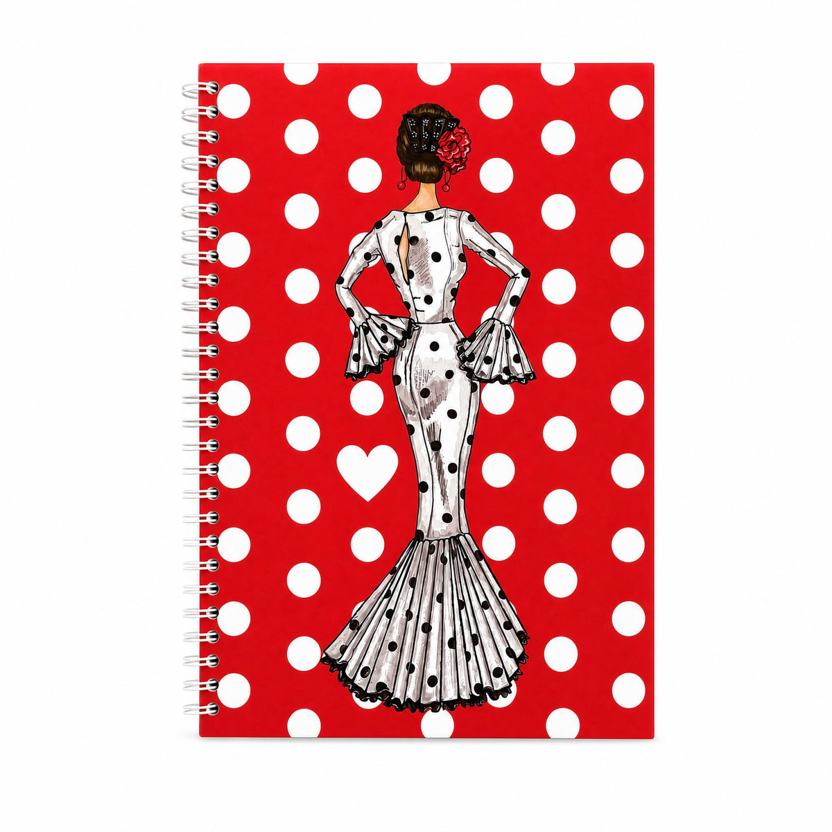 Libreta flamenca illustrArte 17 x 24 cm – diseño María Blanco – MAIN