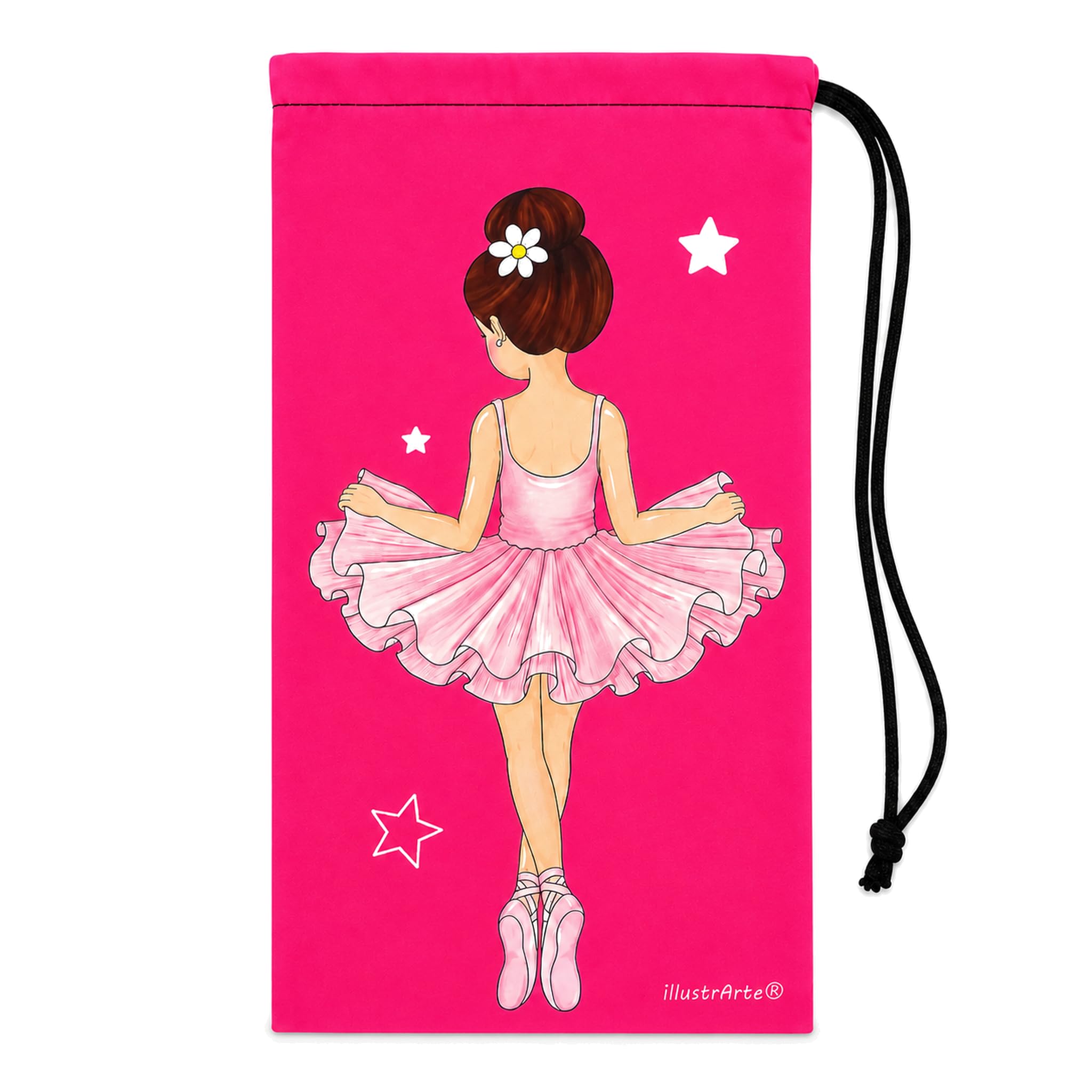 Bolsa para zapatillas de ballet illustrArte 20 x 36 cm – diseño Tina – MAIN