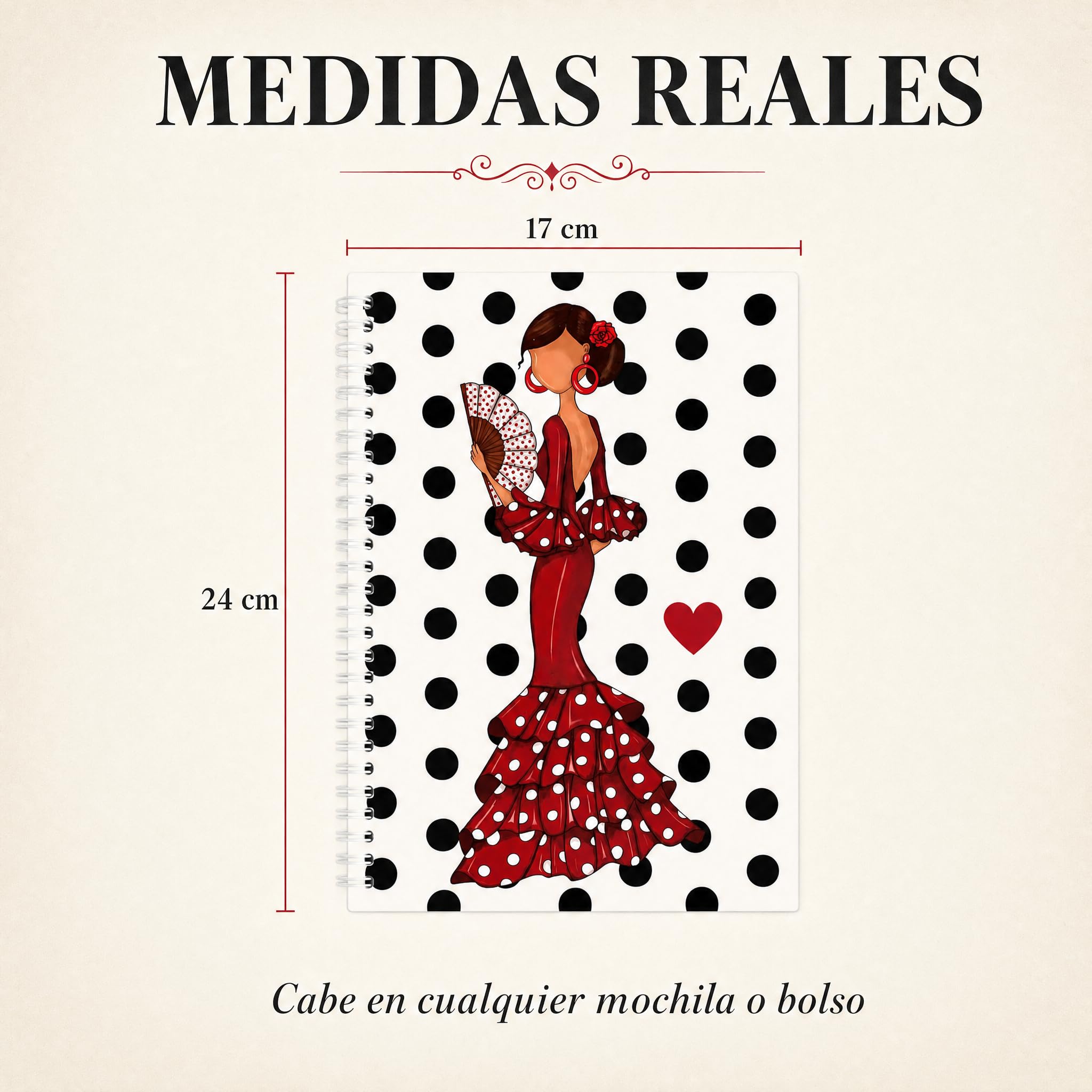 Libreta flamenca illustrArte – Pepa – vista 3
