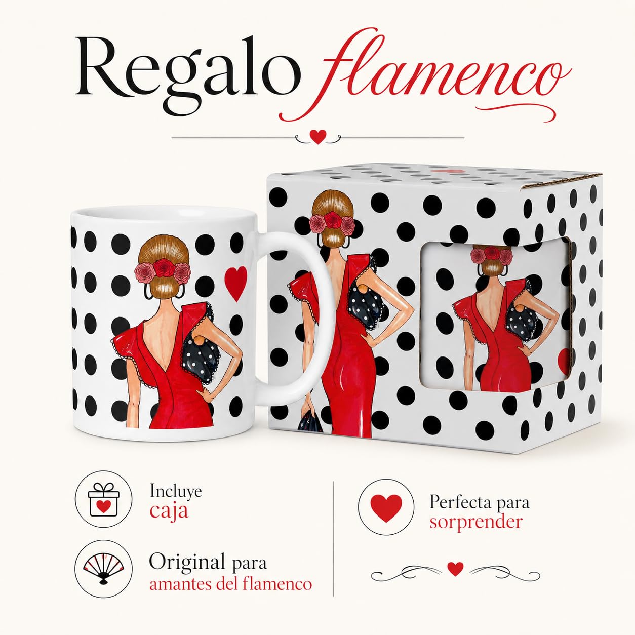 Taza flamenca illustrArte – Manuela – vista 8