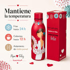 Botella térmica flamenca illustrArte 500 ml – diseño Pepa Feliz – vista 3