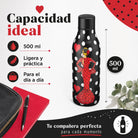 Botella térmica flamenca illustrArte 500 ml – diseño María Rojo – vista 8