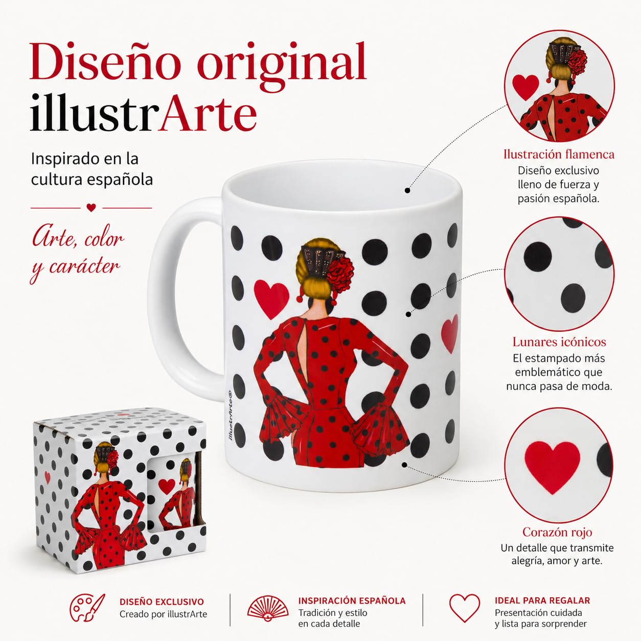 Taza flamenca illustrArte – María Rojo – vista 4