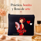 Neceser Granada illustrArte – Pepa, fondo negro con corazones – vista 6 – imagen Amazon