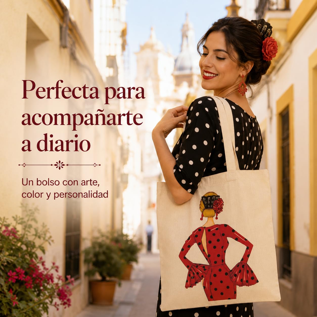 Bolsa tote Cádiz flamenca María Rojo 4