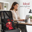 Bolsa tote Málaga flamenca Macarena rojo liso 6