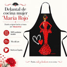 Delantal flamenca illustrArte – María Rojo – vista 3
