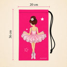 Bolsa para zapatillas de ballet illustrArte 20 x 36 cm – diseño Tina – vista 4