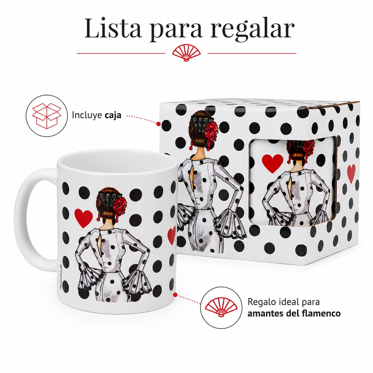 Taza flamenca illustrArte – María Blanco – vista 6