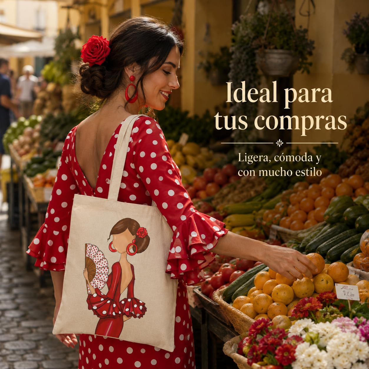 Bolsa tote Cádiz flamenca Pepa 6
