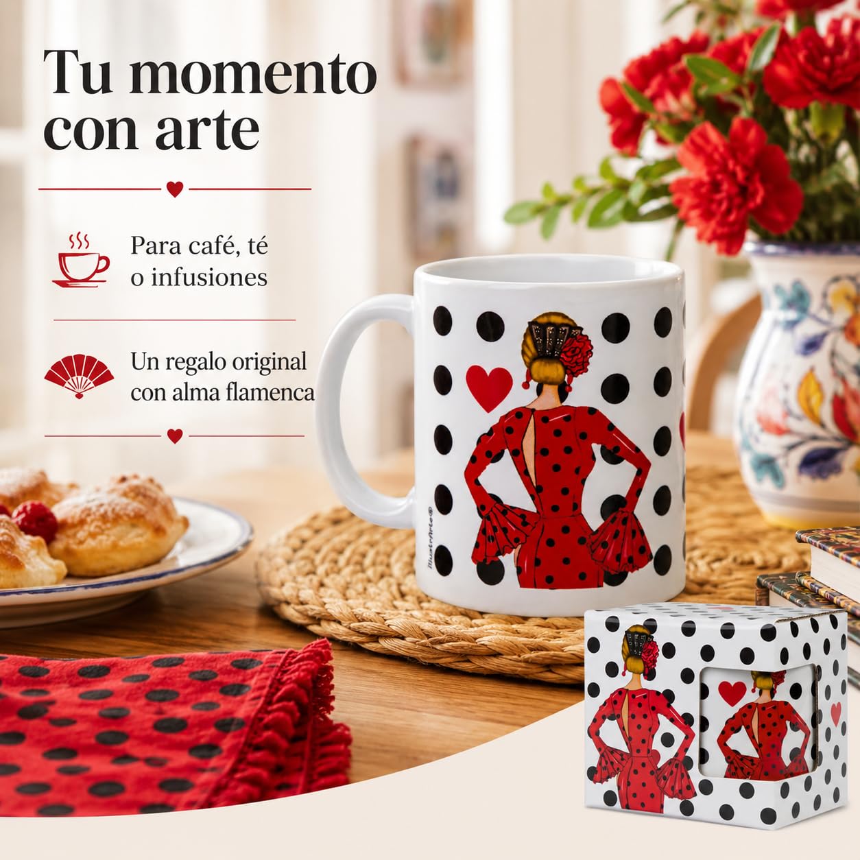 Taza flamenca illustrArte – María Rojo – vista 8