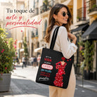 Bolsa tote Málaga flamenca Macarena con frase 2