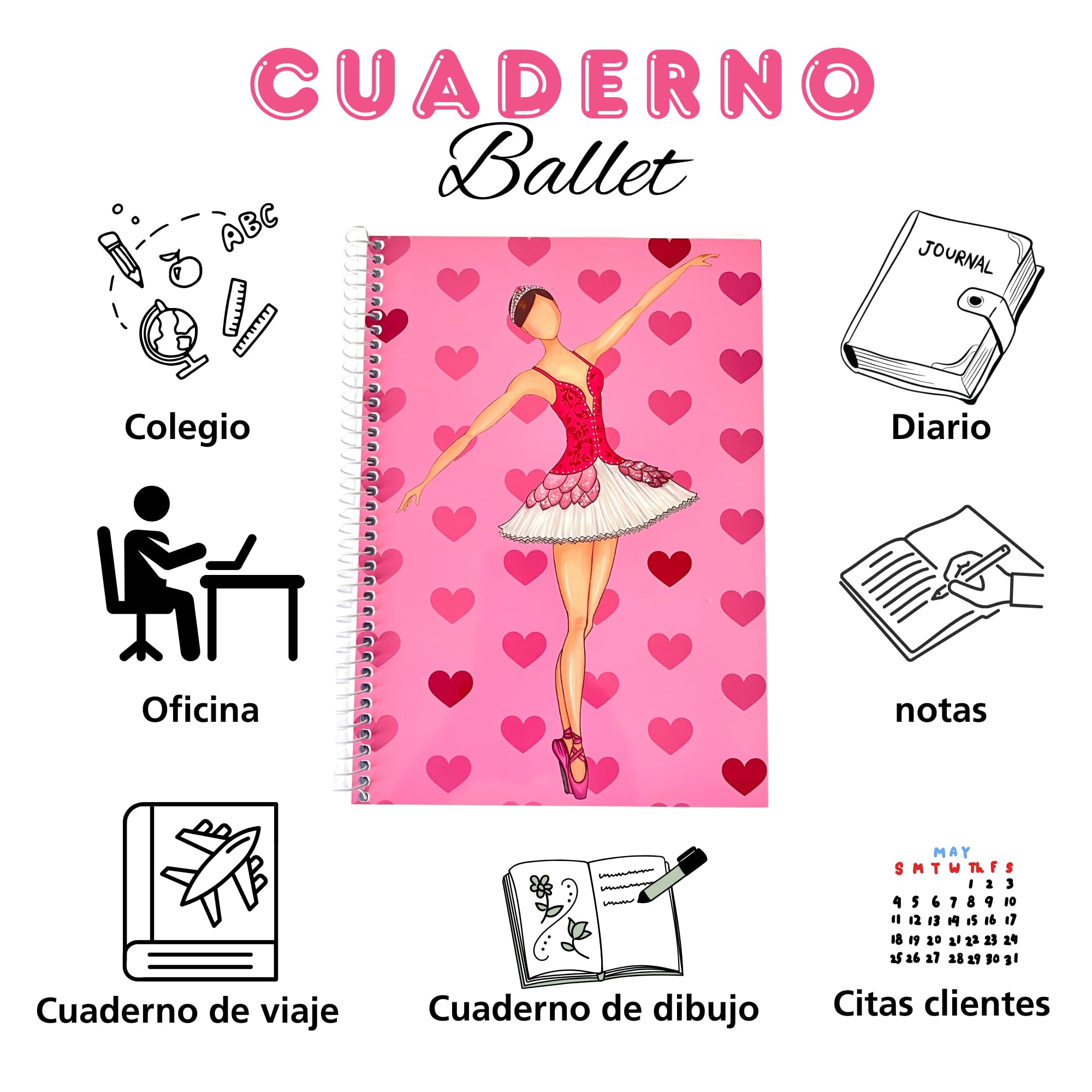 Libreta Bailarina Mariela illustrArte – vista 4