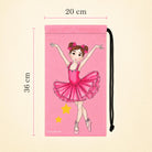 Bolsa para zapatillas de ballet illustrArte 20 x 36 cm – diseño Marina – vista 4