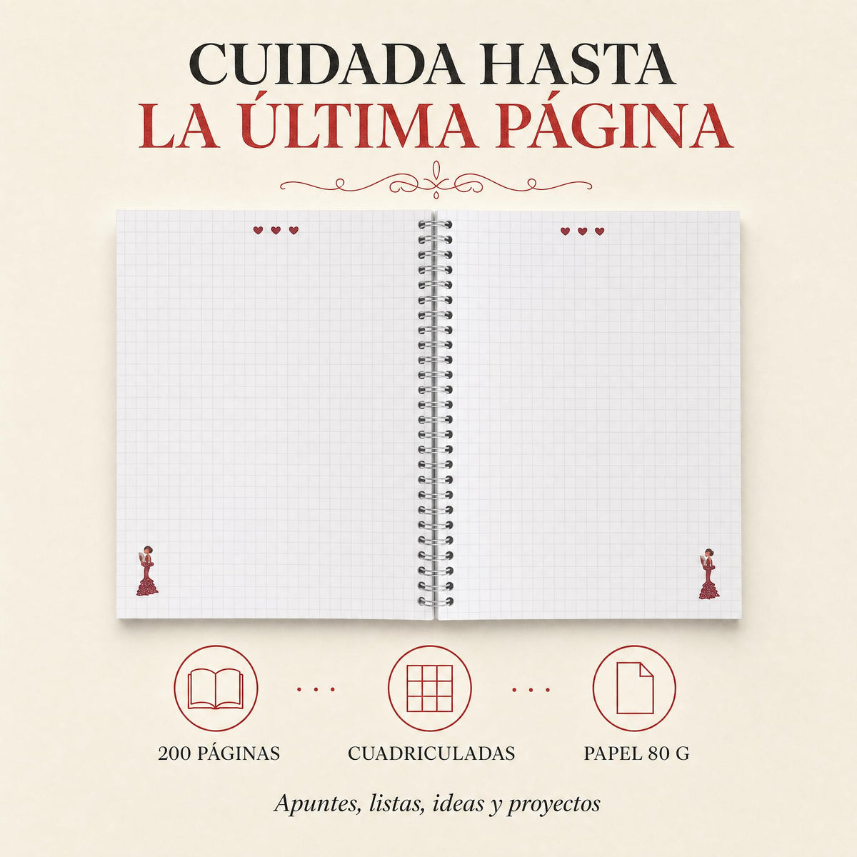 Libreta flamenca illustrArte – Pepa – vista 4