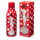 Botella térmica flamenca illustrArte 500 ml – diseño María Blanco, fondo rojo – MAIN