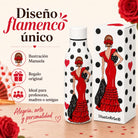 Botella térmica illustrArte 500 ml – diseño Manuela, flamenca de lunares – vista 4