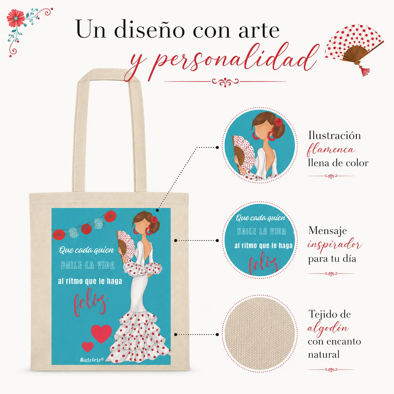 Bolsa tote Cádiz flamenca Pepa Feliz 3