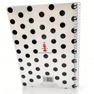 Libreta flamenca illustrArte – Pepa, tapa blanca con lunares negros – vista 7