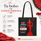 Bolsa tote Málaga flamenca María Rojo con frase 7