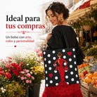 Bolsa tote Málaga flamenca María Rojo con lunares 7