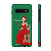 Funda de teléfono personalizable Cayetana fondo verde – para iPhone, Samsung, Pixel
