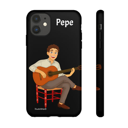 Funda de teléfono personalizada Pepe guitarrista – para iPhone, Samsung, Pixel