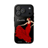 Funda de teléfono personalizable Candela fondo negro– iPhone, Samsung, Pixel