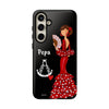 Funda de teléfono personalizable Pepa fondo negro Virgencita – para iPhone, Samsung, Pixel
