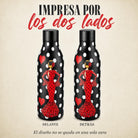 Botella térmica flamenca illustrArte 500 ml – diseño María Rojo – ilustración impresa por las dos caras
