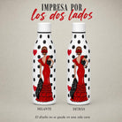 Botella térmica flamenca illustrArte 500 ml – diseño Manuela – ilustración impresa por las dos caras