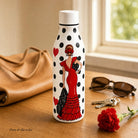 Botella térmica flamenca illustrArte 500 ml – diseño Manuela – para el día a día