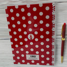 Libreta flamenca illustrArte – María Blanco, tapa roja con lunares – vista 2