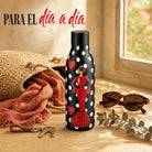Botella térmica flamenca illustrArte 500 ml – diseño María Rojo – para el día a día