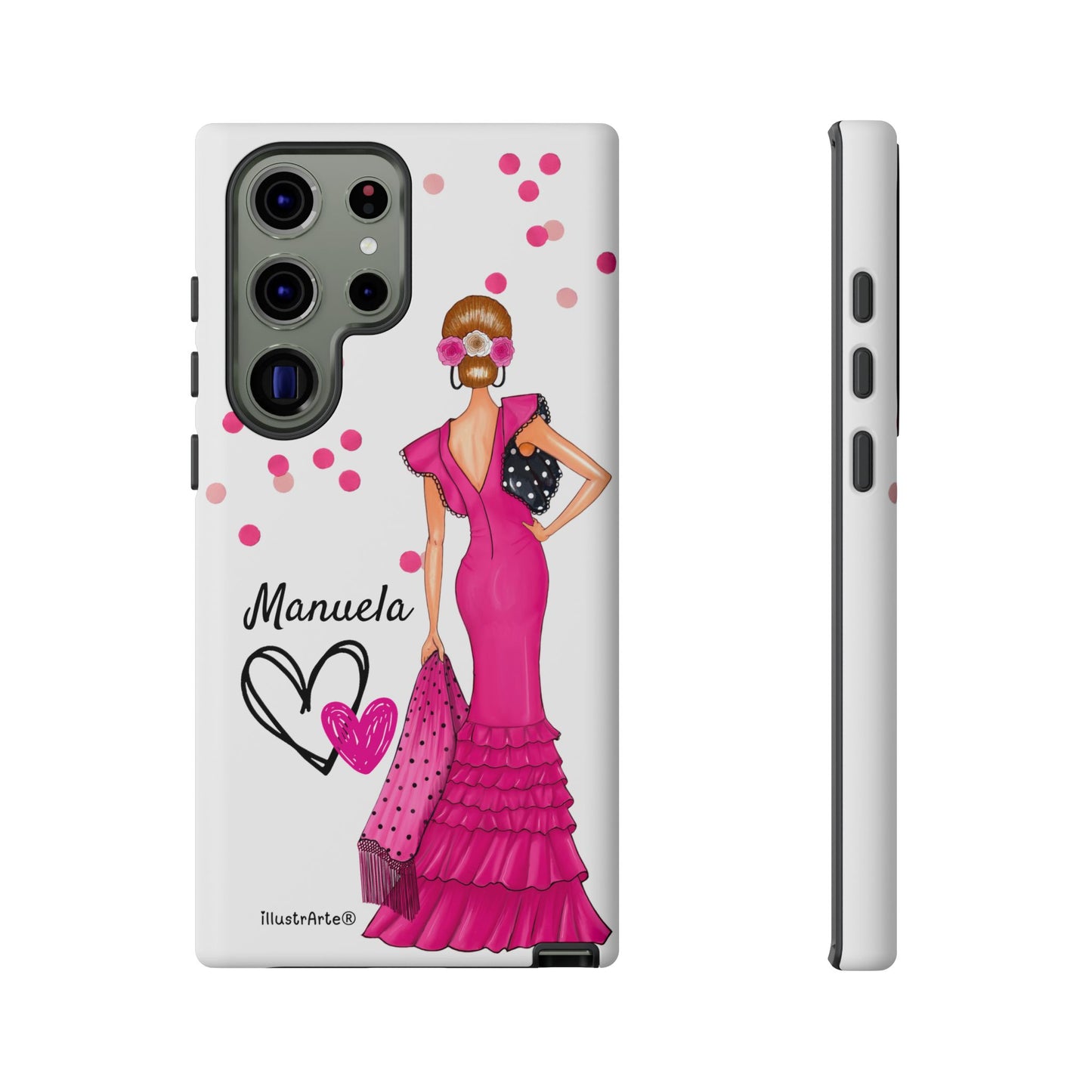 Funda de teléfono personalizable Manuela – para iPhone, Samsung, Pixel