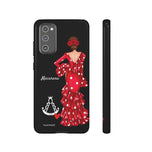 Personalised phone case flamenco dancer Macarena, with a little Virgin Mary for Samsung Galaxy S20 FE, gloss finish – illustrArte