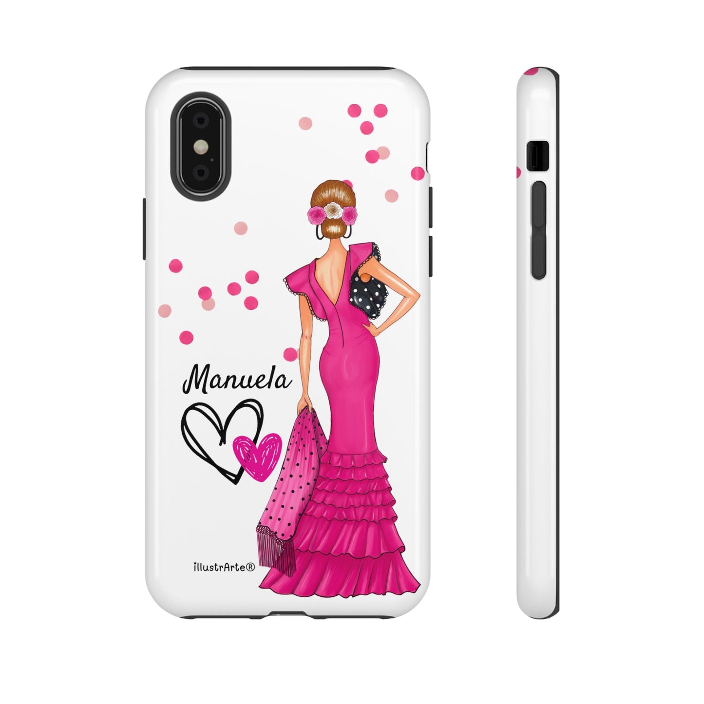 Funda de teléfono personalizable Manuela – para iPhone, Samsung, Pixel