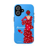 Funda de teléfono personalizable Macarena azul – para iPhone, Samsung, Pixel