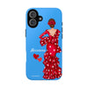 Funda de teléfono personalizable Macarena azul – para iPhone, Samsung, Pixel