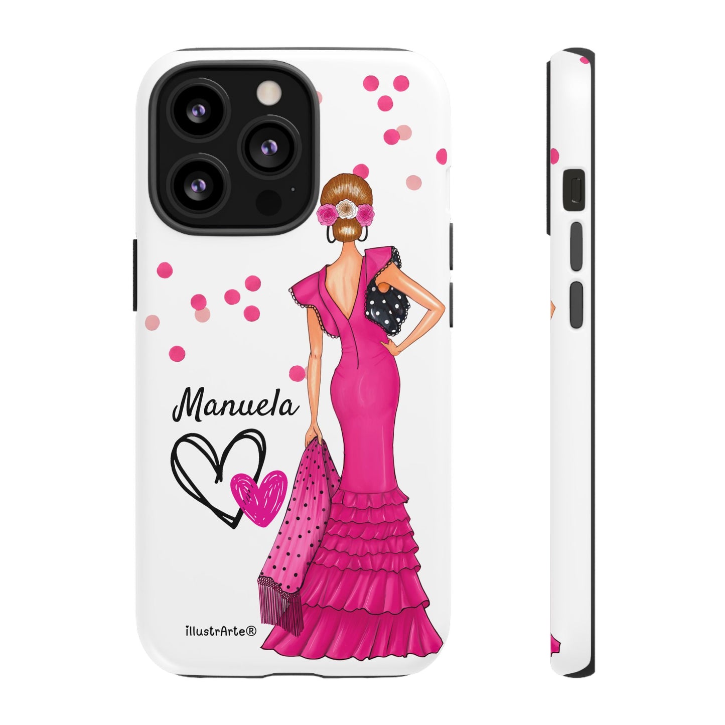Funda de teléfono personalizable Manuela – para iPhone, Samsung, Pixel