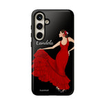 Personalised phone case flamenco dancer Candela for Samsung Galaxy S24 Plus, gloss finish – illustrArte