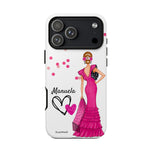 Personalised phone case flamenco dancer Manuela for iPhone 17 Pro Max, gloss finish – illustrArte