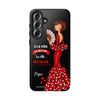 Funda de teléfono personalizable  - Modelo Pepa con frase Para iPhone, Samsung