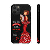 Funda de teléfono personalizable  - Modelo Pepa con frase Para iPhone, Samsung